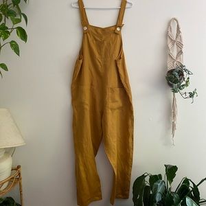 Frock linen overalls